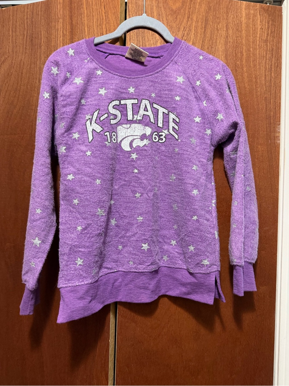 K-STATE Girls' Purple Star Pullover Sweatshirt